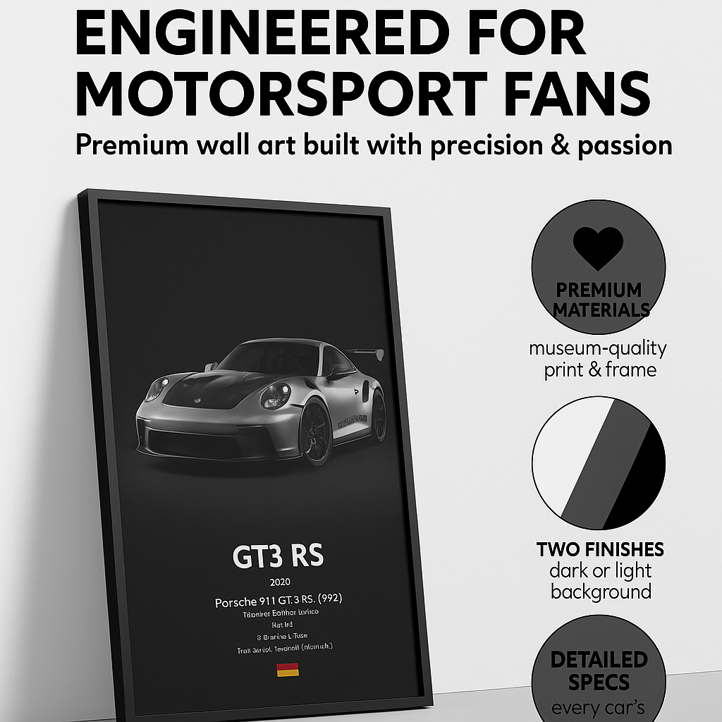 Bugatti Chiron Inspired Poster (Front View)