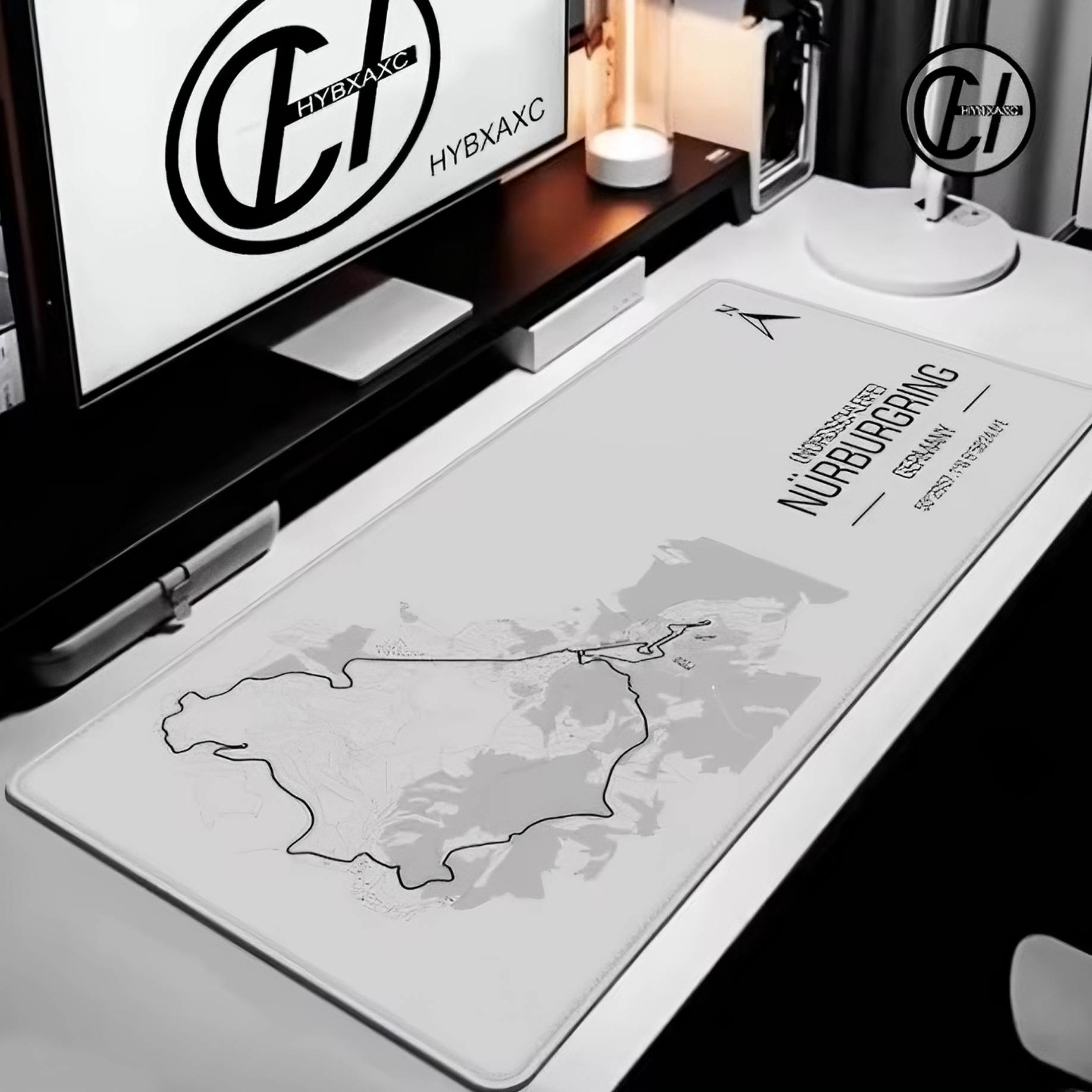 Motorsport Racetrack Inspired Mousepads (White)