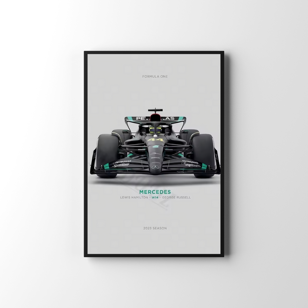 Merc Motorsport Racing Poster