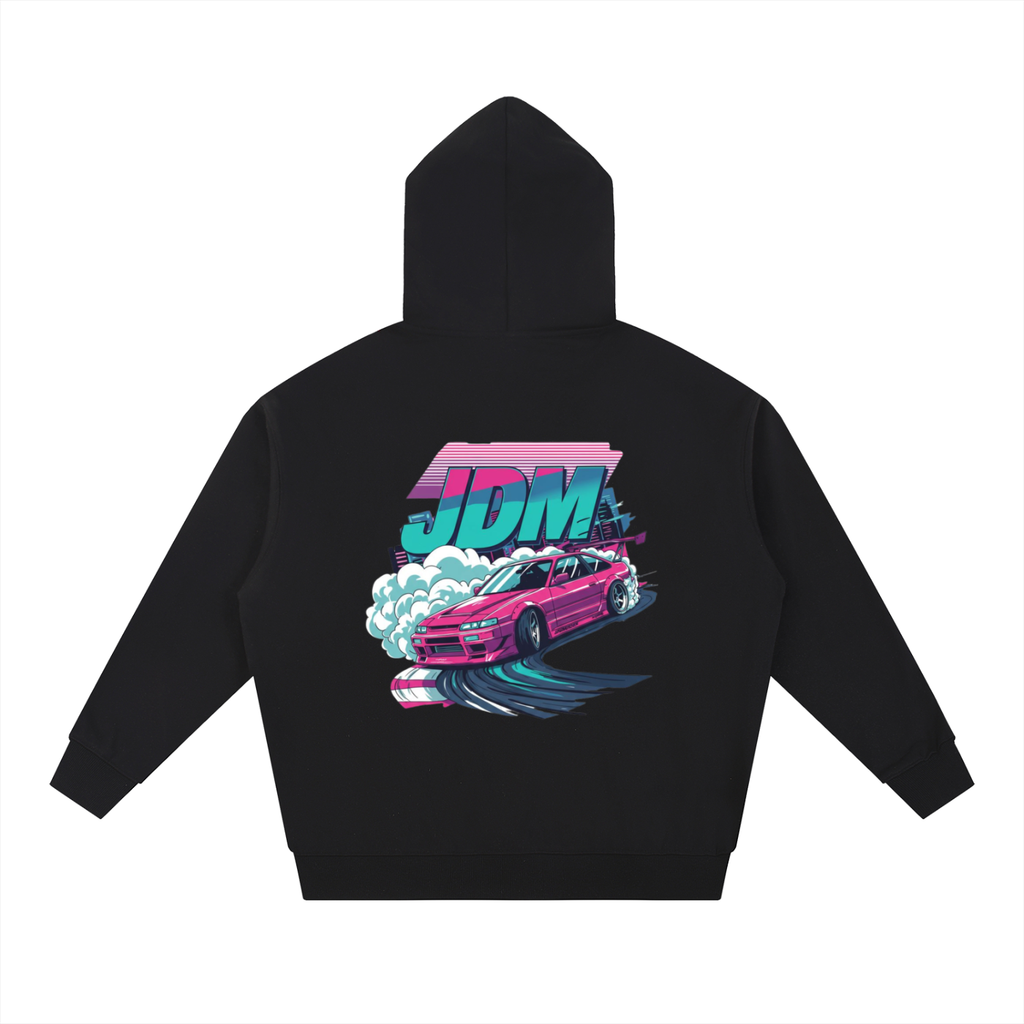 JDM Neon Drift Heavyweight Hoodie