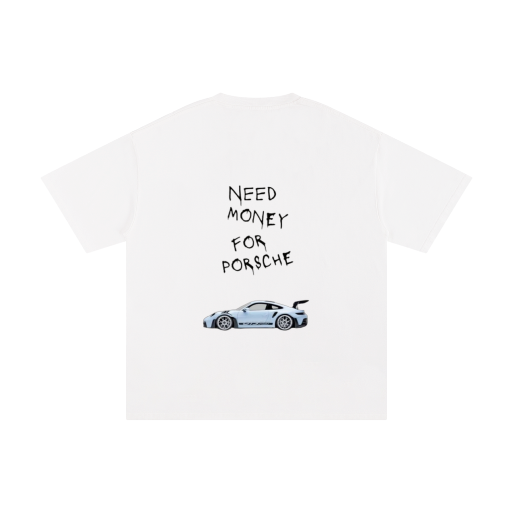 No Money For Porsche Cotton T-Shirt