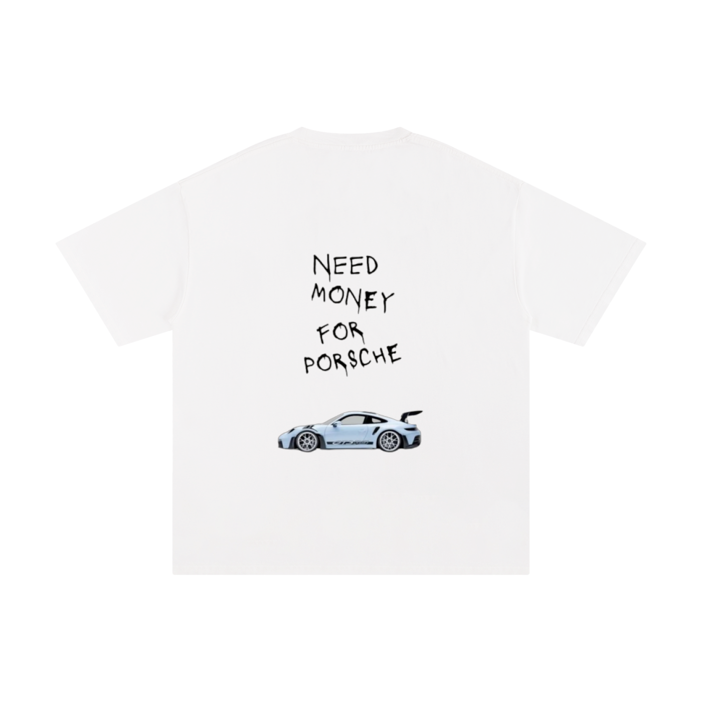No Money For Porsche Cotton T-Shirt