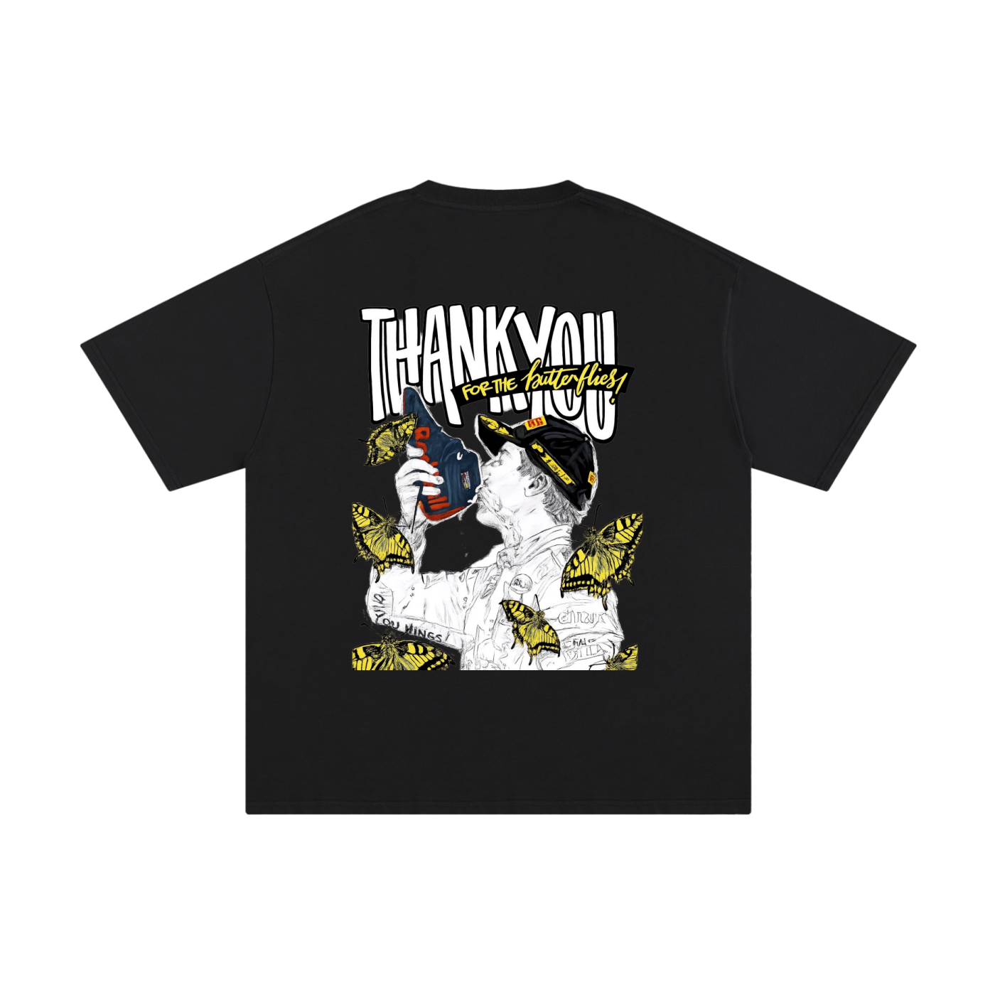 "Thank You For The Butterflys" Cotton T-Shirt
