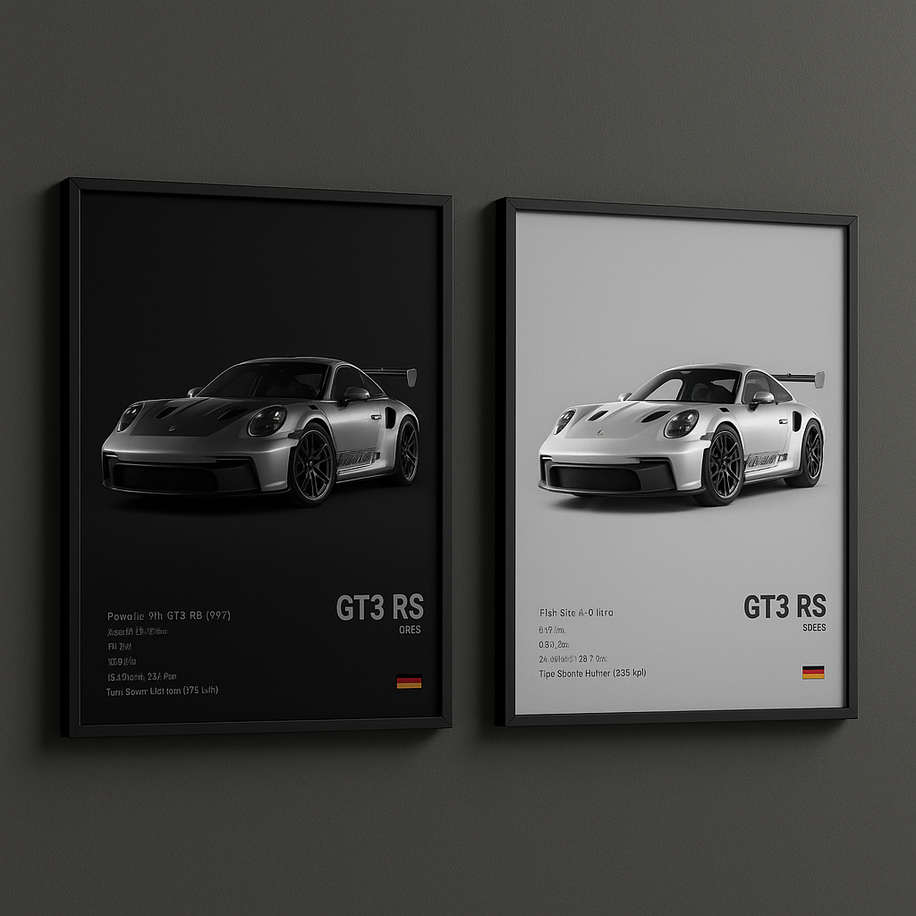 Bugatti Chiron Inspired Poster (Front View)