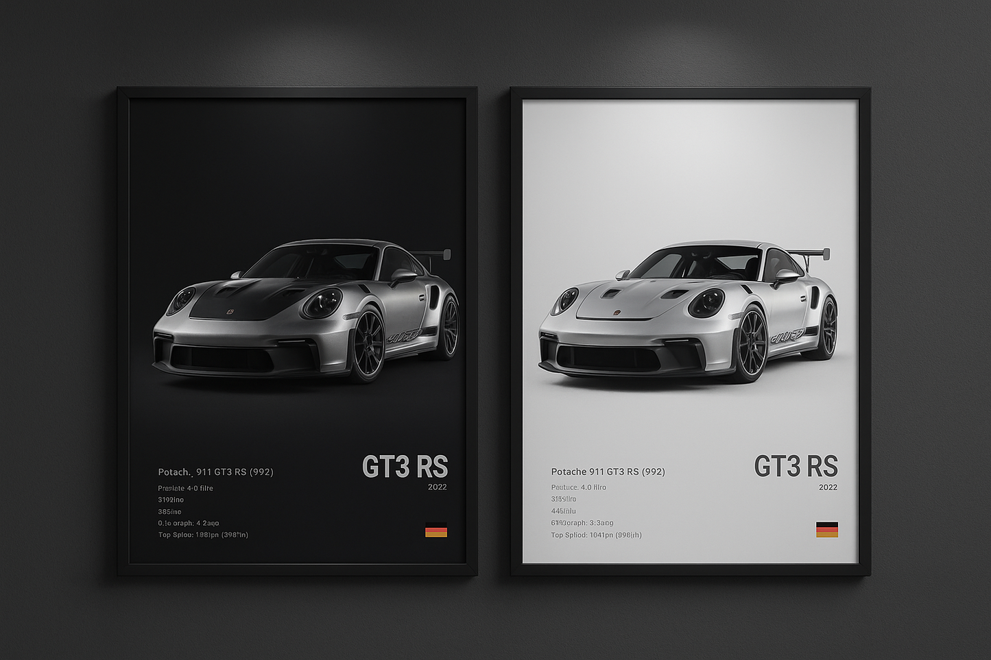 Bugatti Chiron Inspired Poster (Front View)