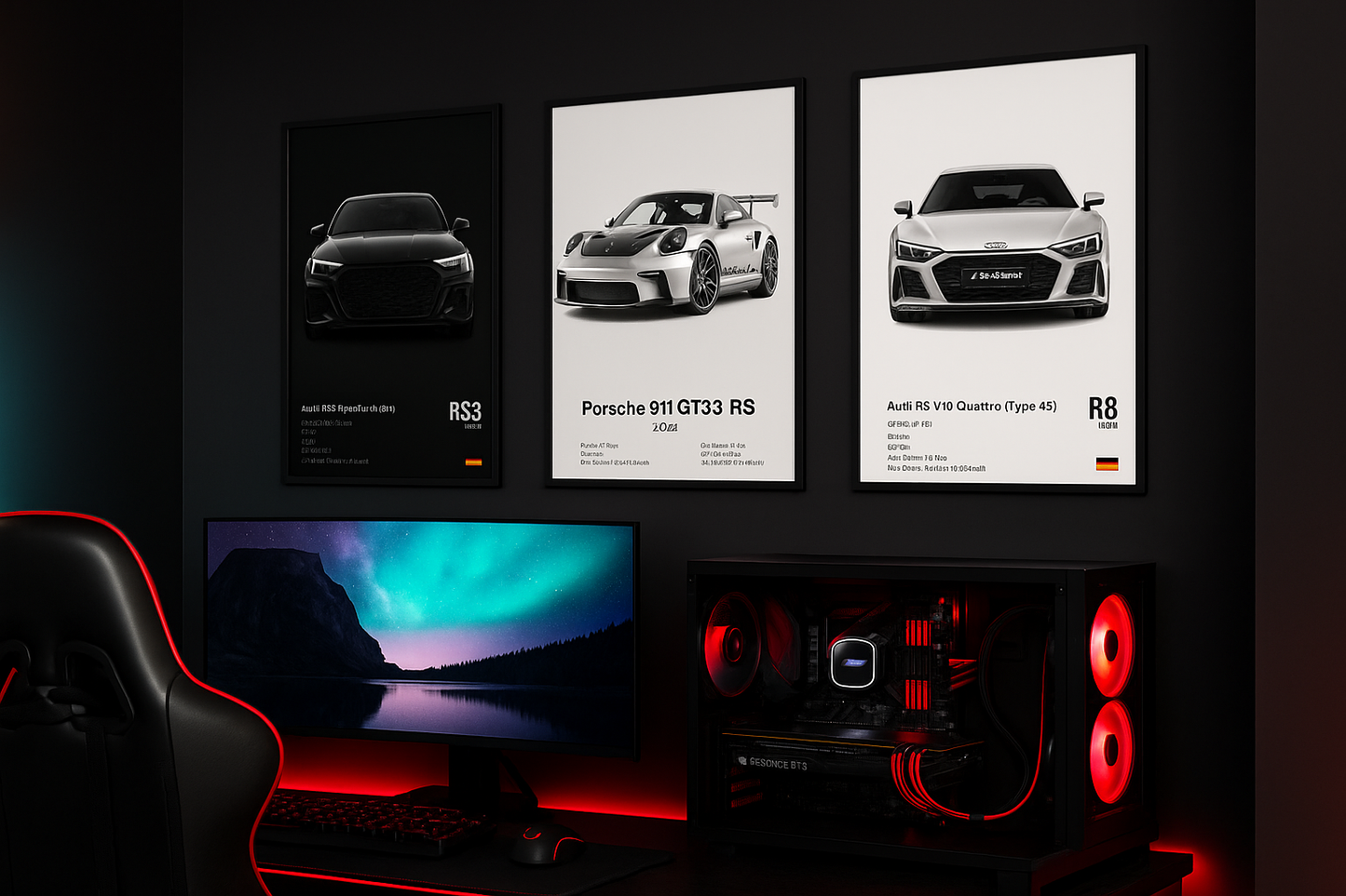 Bugatti Chiron Inspired Poster (Front View)
