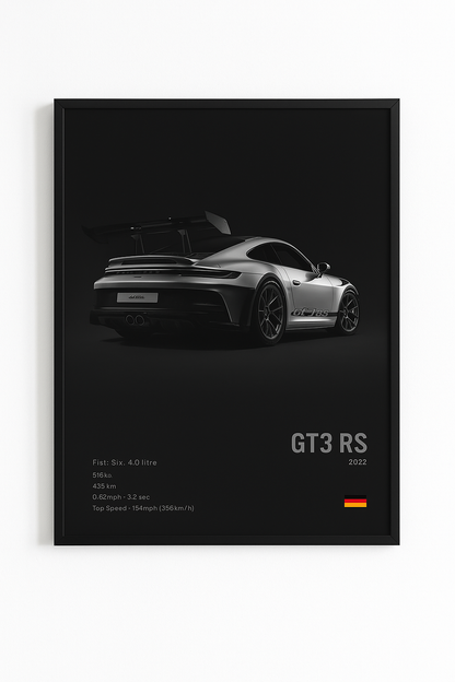 GT3 RS Inspired Poster (Rear View)