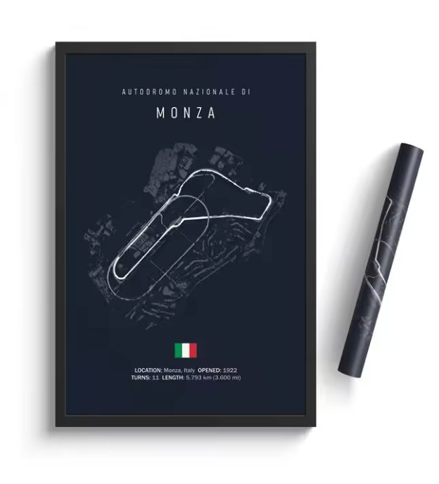 Monza Racing Circuit Inspired Poster