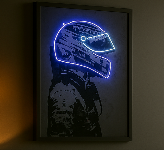Velocity Blue Racing Inspired Poster