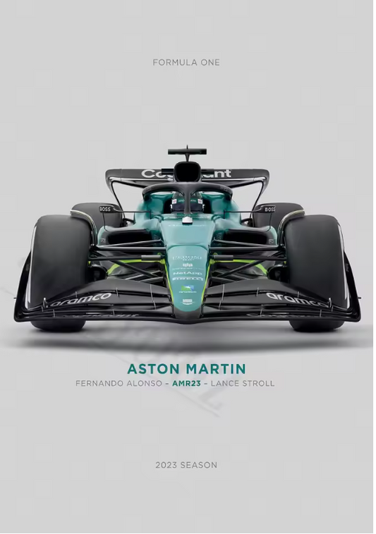 Aston Martin Inspired Racing Poster