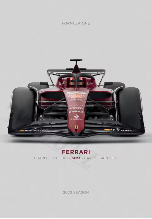 Ferrari Inspired Racing Poster