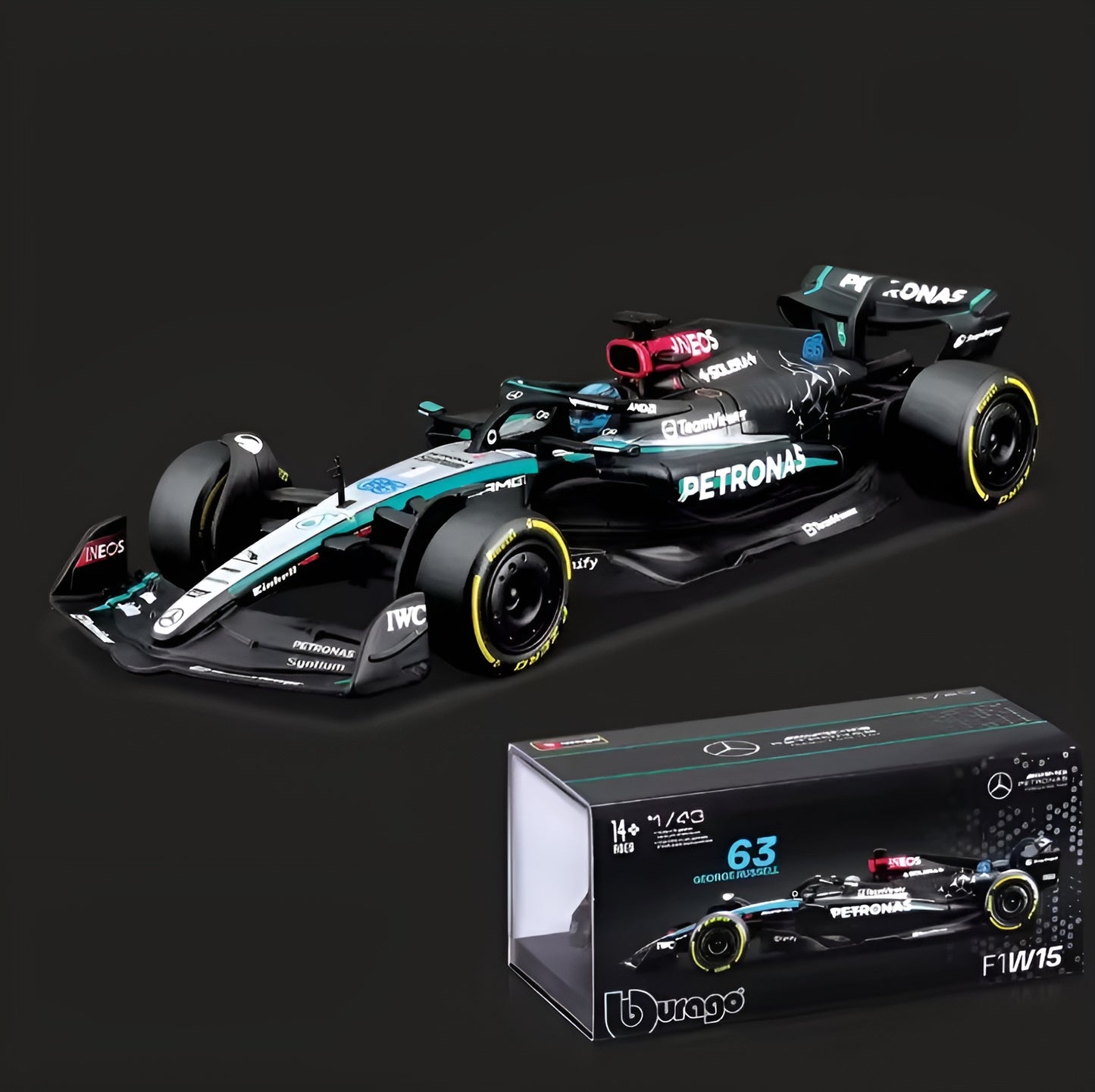 Mercedes-AMG Petronas #44 Inspired Car Model