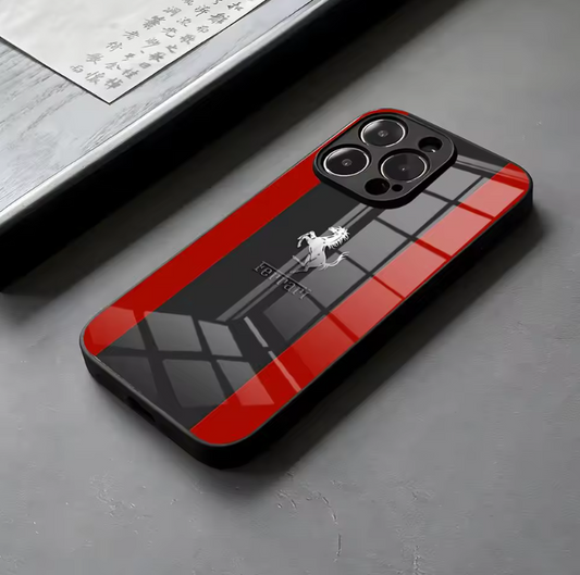 Ferrari Inspired Phone Case (Black & Red)