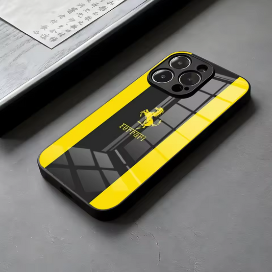 Ferrari Inspired Phone Case (Black & Yellow)