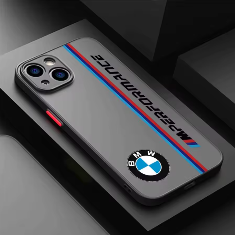 BM Grey Phone Case (Red & Blue Sripes)