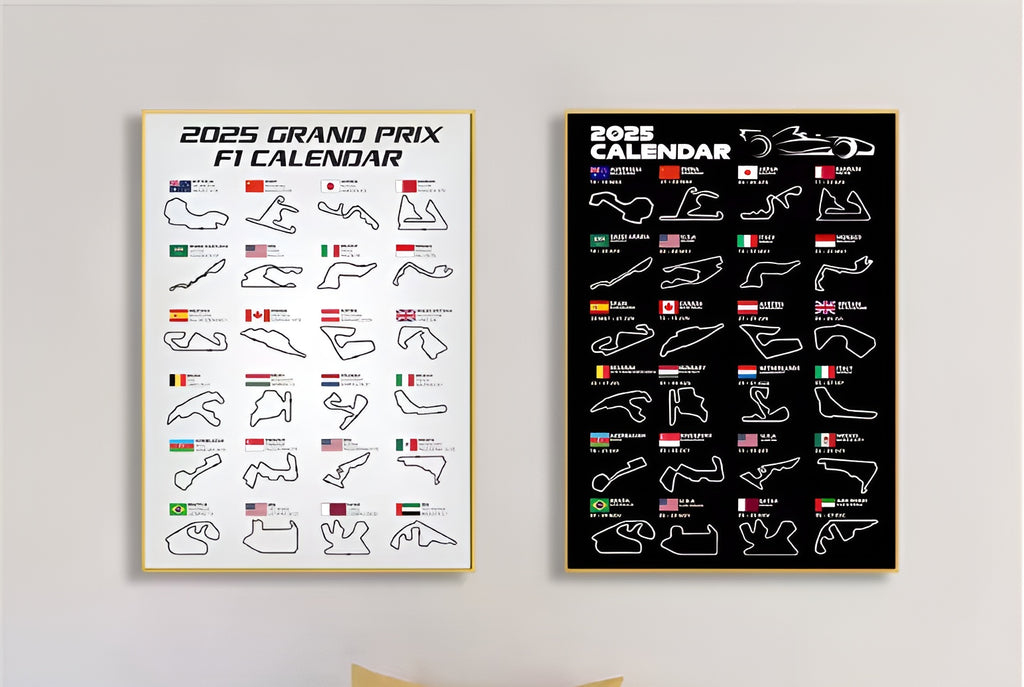 2025 World Racing Circuit Inspired Poster