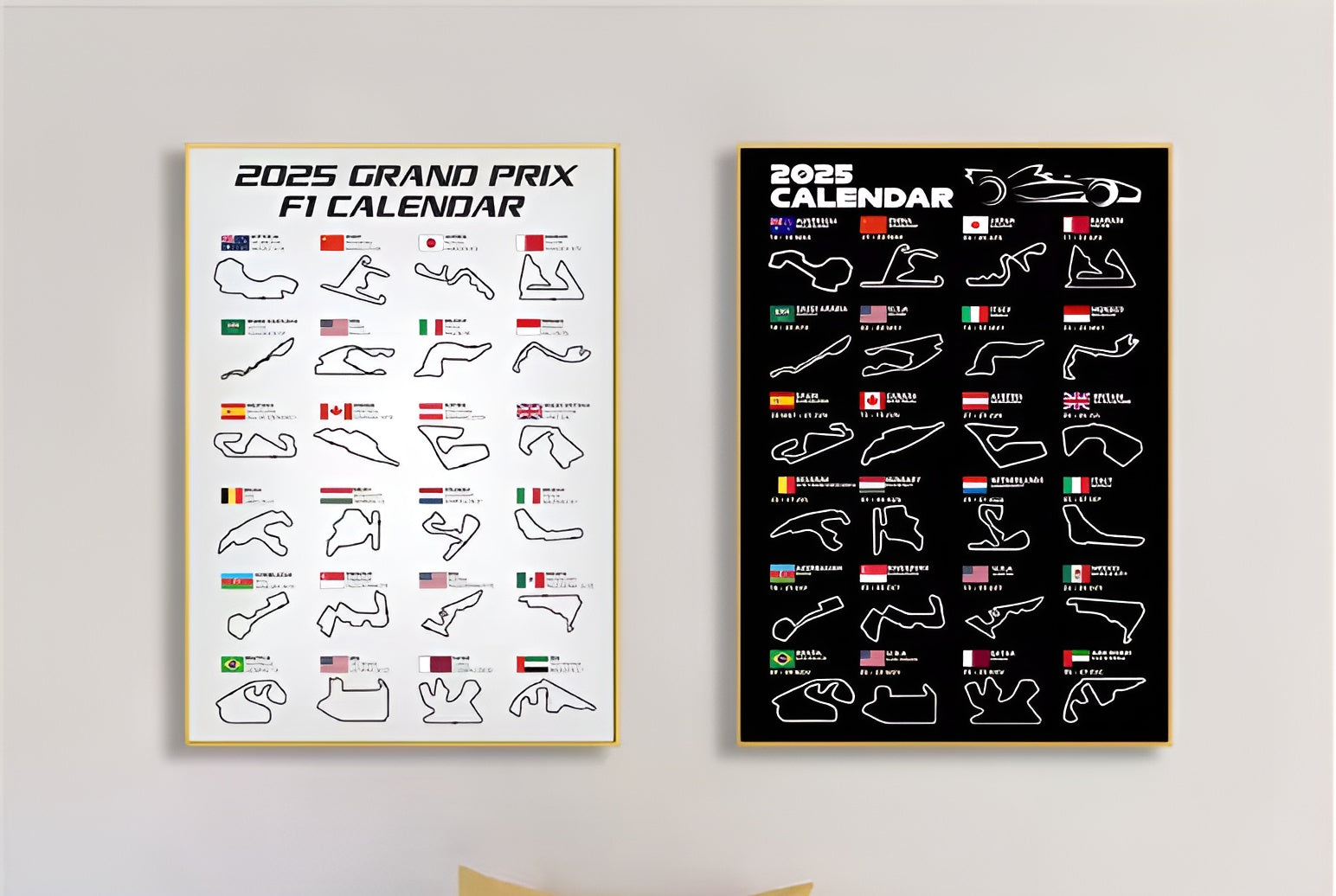 2025 World Racing Circuit Inspired Poster
