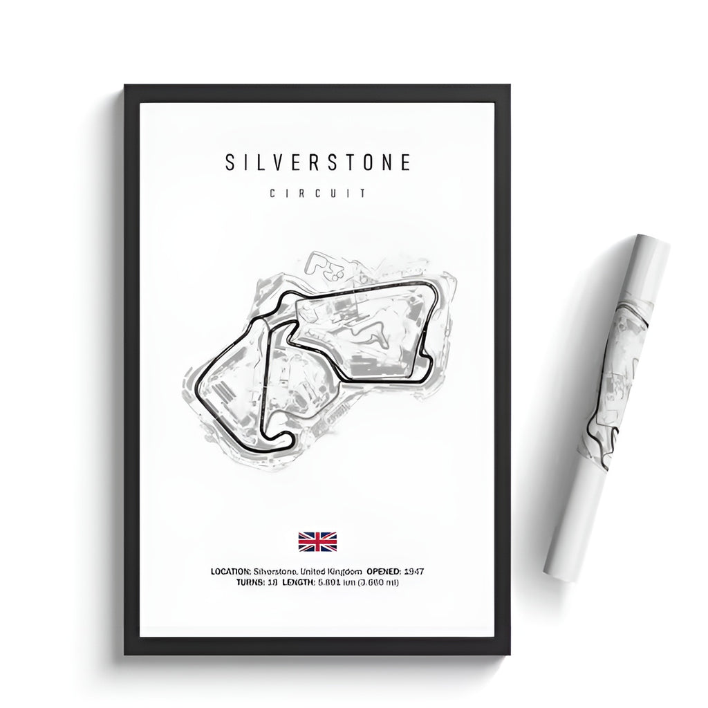 Silverstone Racing Circuit Inspired Poster