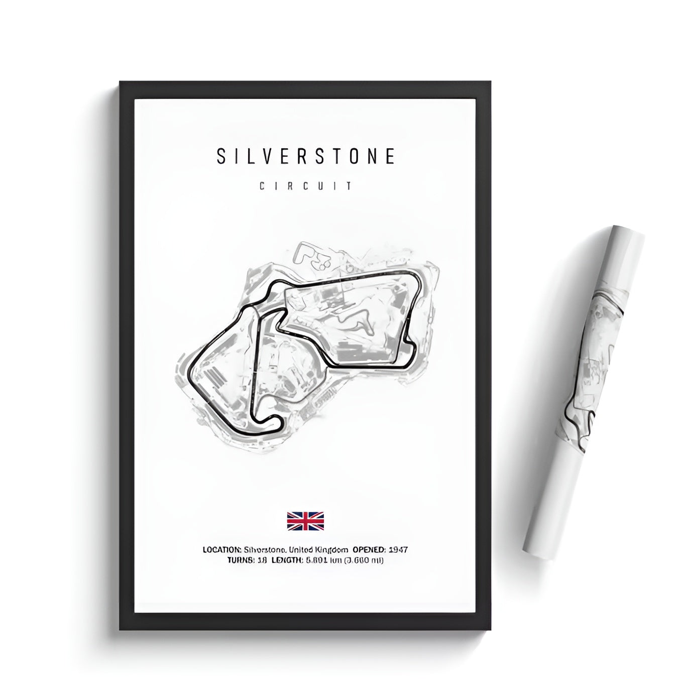 Silverstone Racing Circuit Inspired Poster