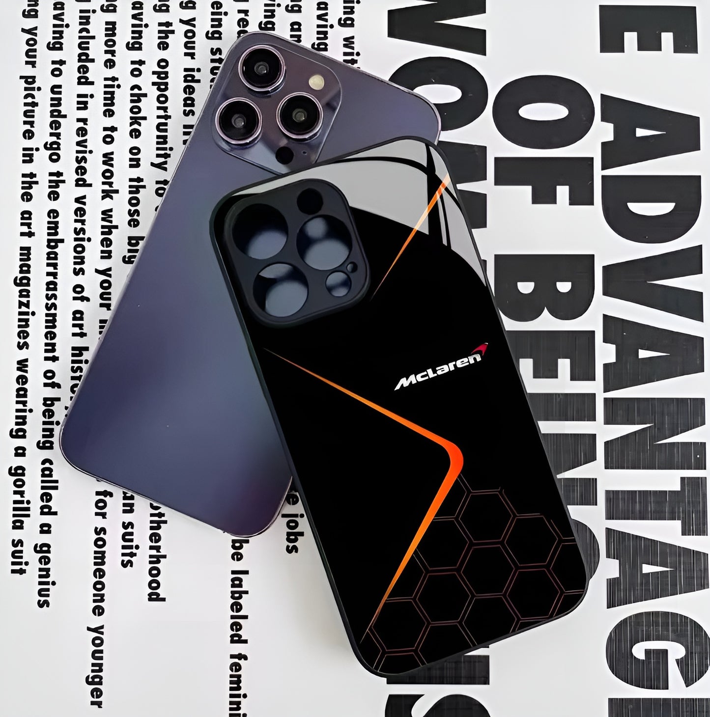 Mclaren Inspired Phone case (Black)