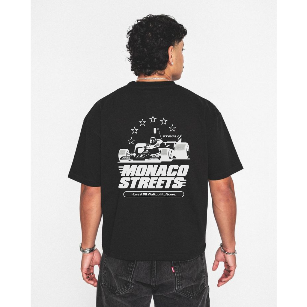 Monaco Streets Racing Cotton T-Shirt