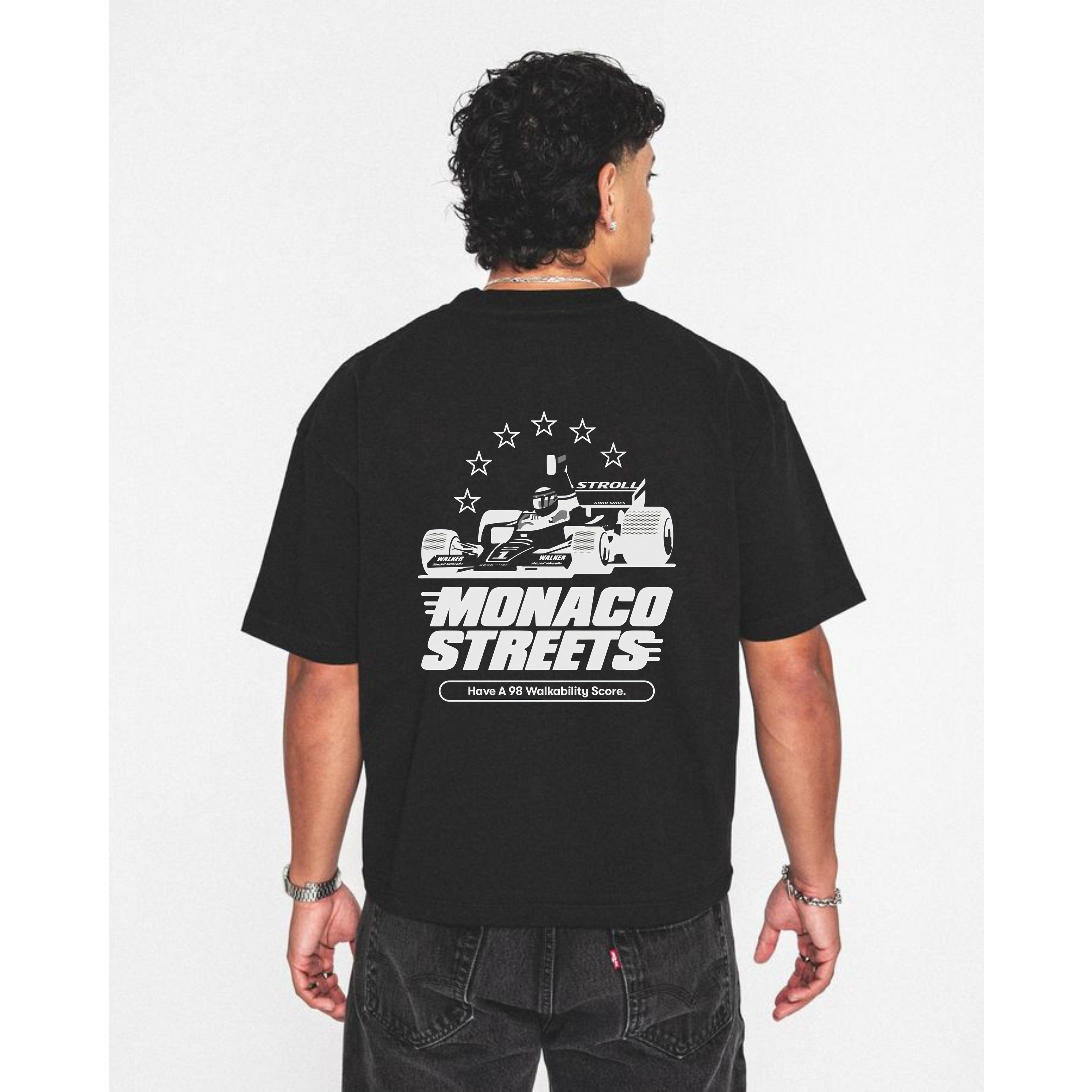 Monaco Streets Racing Cotton T-Shirt