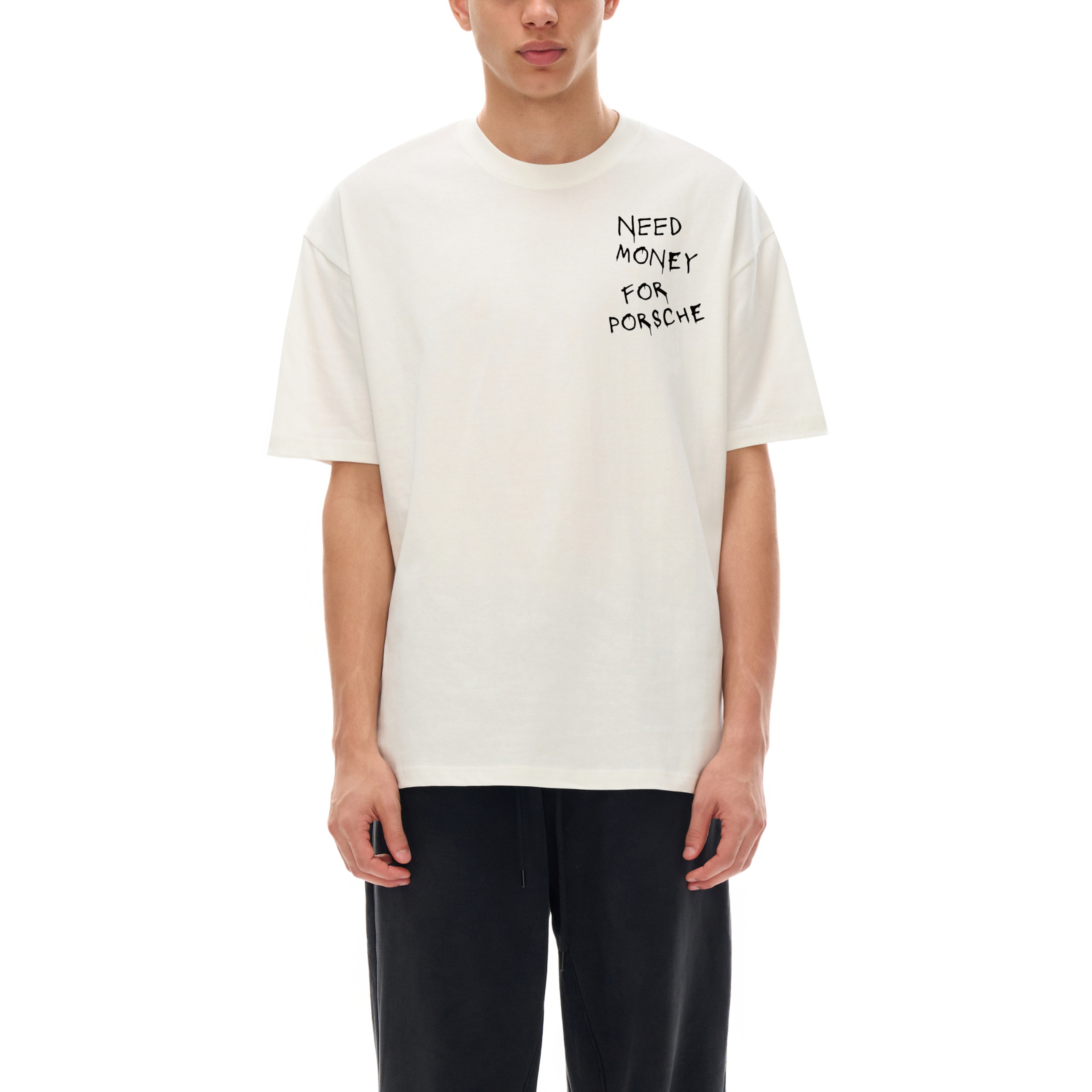 No Money For Porsche Cotton T-Shirt